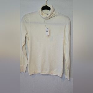 NWT Talbots Off White Cream Turtleneck Sweater Women's Small